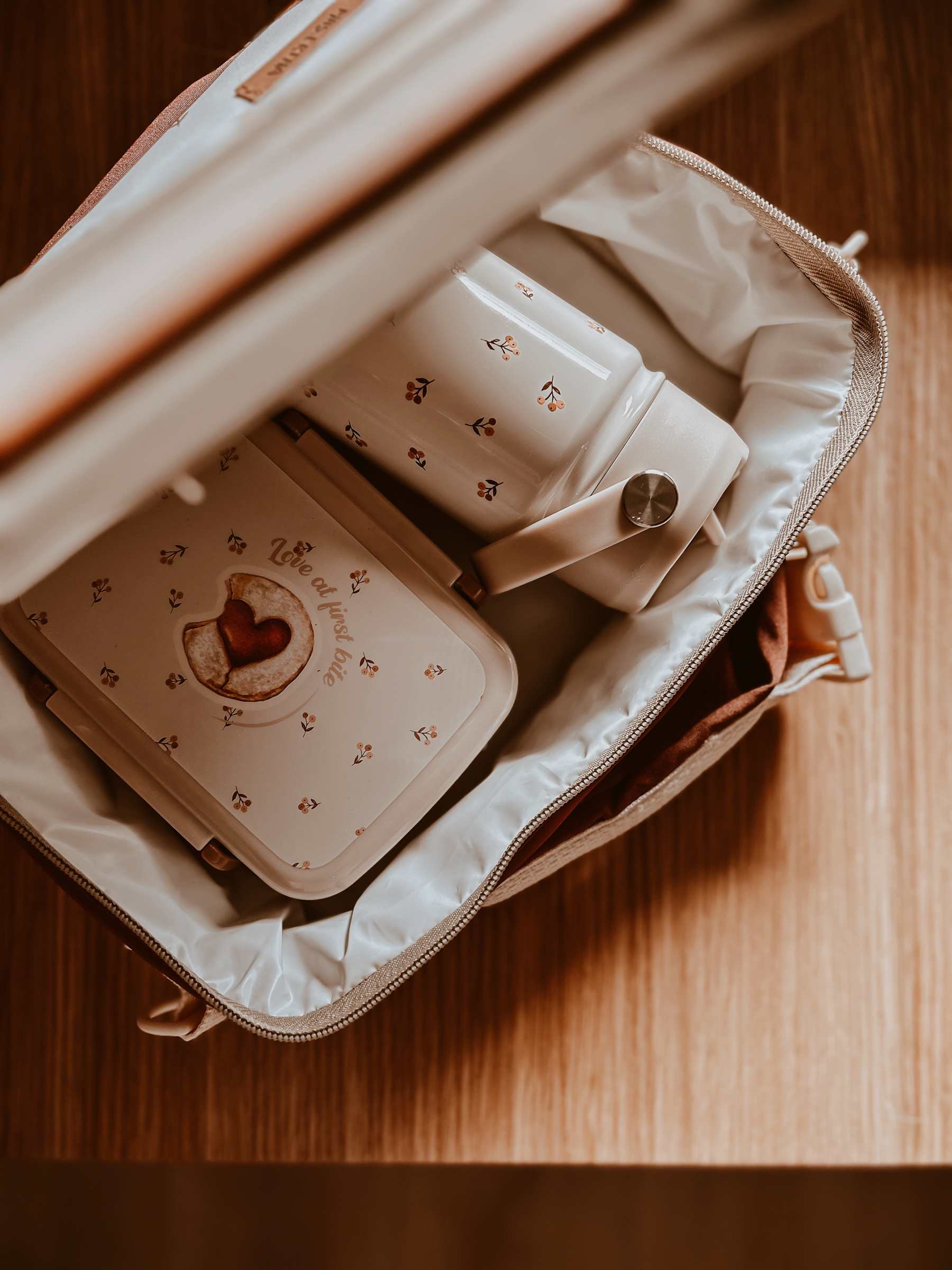 Konges Sløjd Clover Thermo Lunch Bag - Mahogany Rose