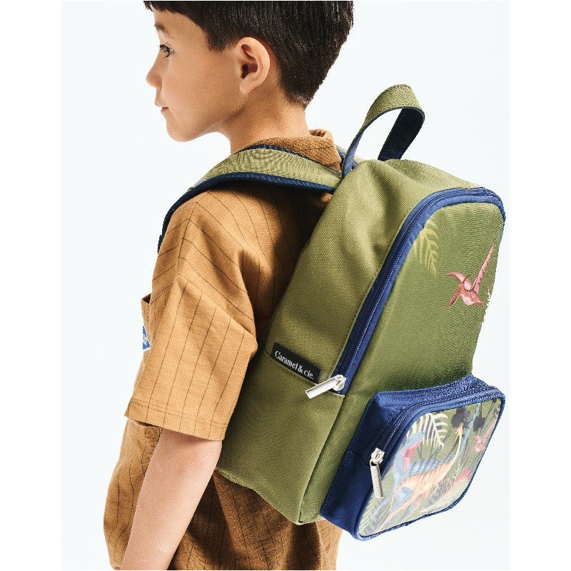 Caramel &amp; Cie Sac à dos pour tout-petits Jurassic Small - Vert