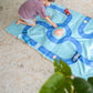 Serviette Quut Speel / Serviette de plage On the Road M - 140x70cm - Bleu