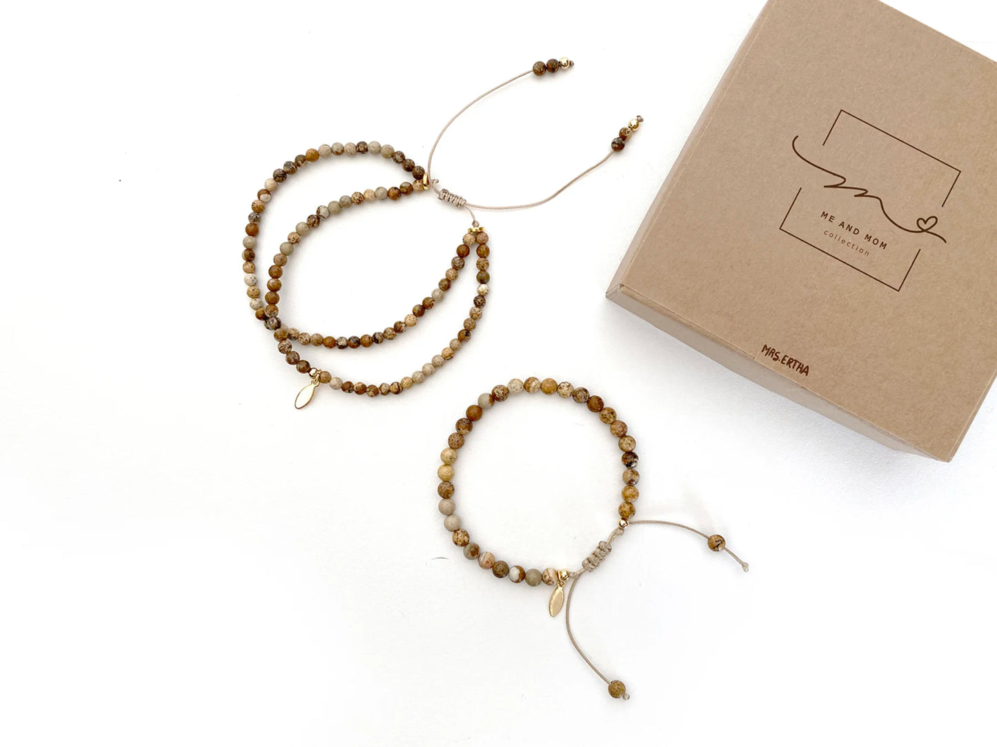 Ensemble de bracelets Mme Ertha - Collection Moi et Maman - Picture Jasper