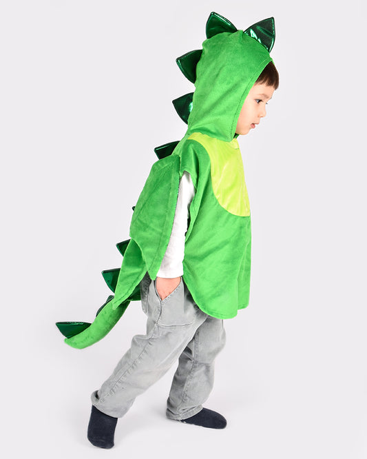 Den Goda Fen Verkleedkledij Dinosaur Mini Cape - 86-110cm - 1-4 jaar - Groen