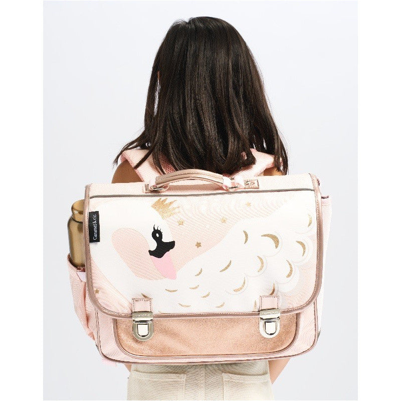 Caramel & Cie Boekentas/Schooltas Lady Swan Medium - Roze