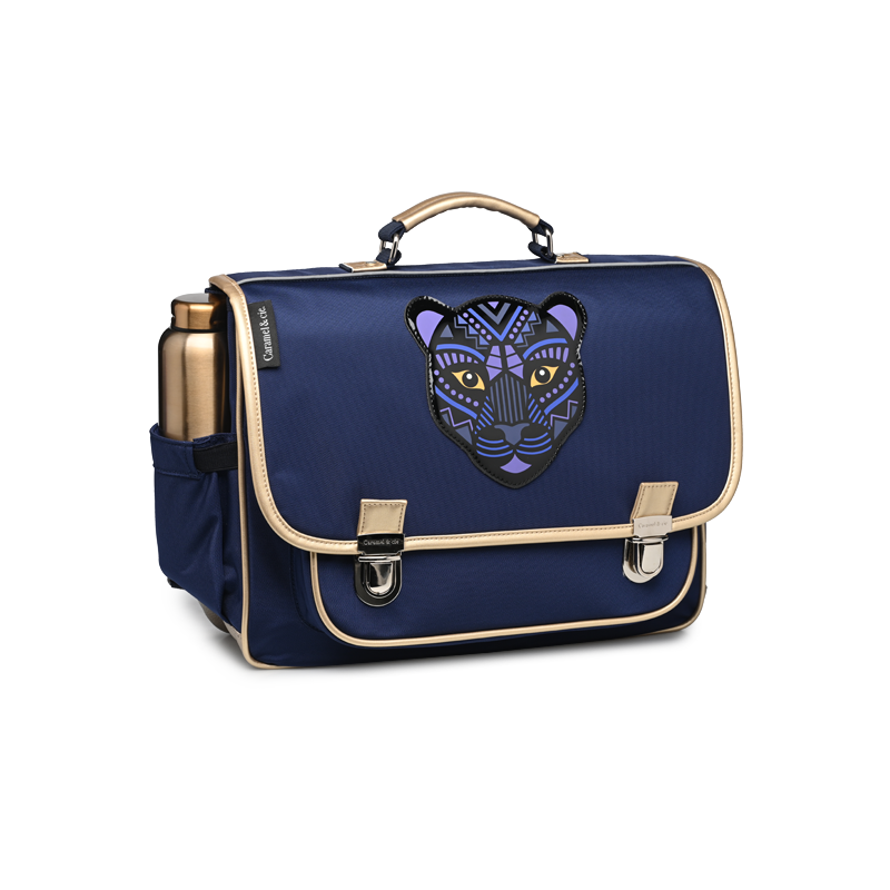 Caramel &amp; Cie Cartable/Cartable Panthera Medium - Bleu