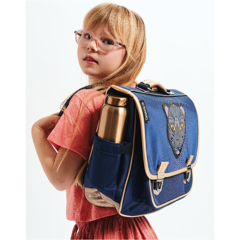 Caramel &amp; Cie Cartable/Cartable Panthera Medium - Bleu