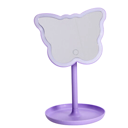 Home & Styling Spiegel met verlichting - Vlinder - Paars