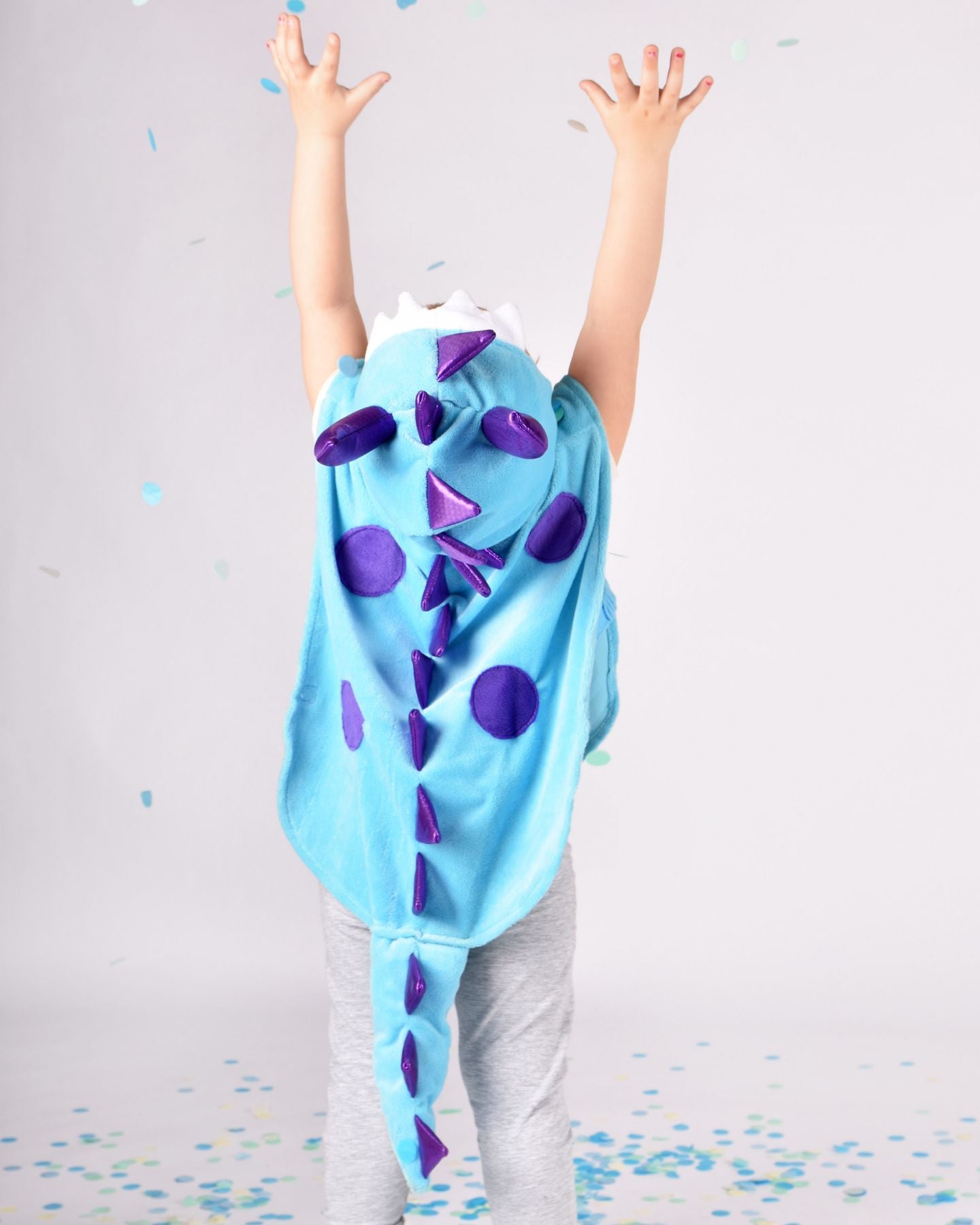 Den Goda Fen Dress Up Clothes Monster - Mini cape avec capuche - 86-110cm - 1-4 ans - Bleu