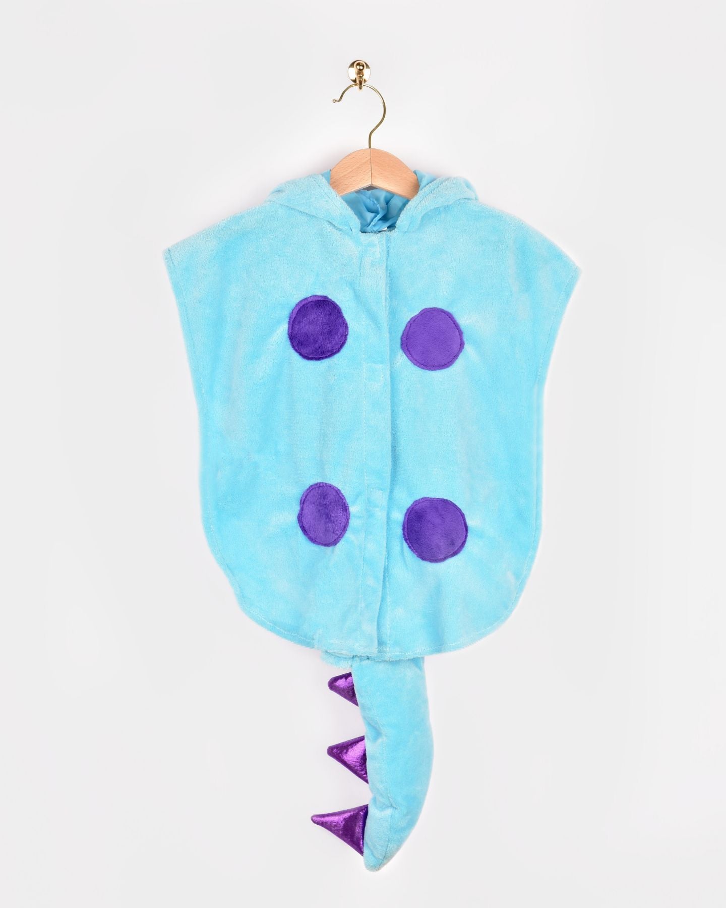 Den Goda Fen Dress Up Clothes Monster - Mini cape with hood - 86-110cm - 1-4 years - Blue