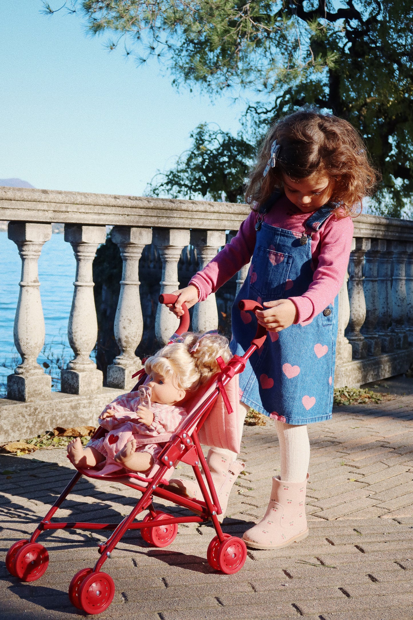 Konges Sløjd Poppenwagen/Doll Stroller/Buggy - Mellow Rose