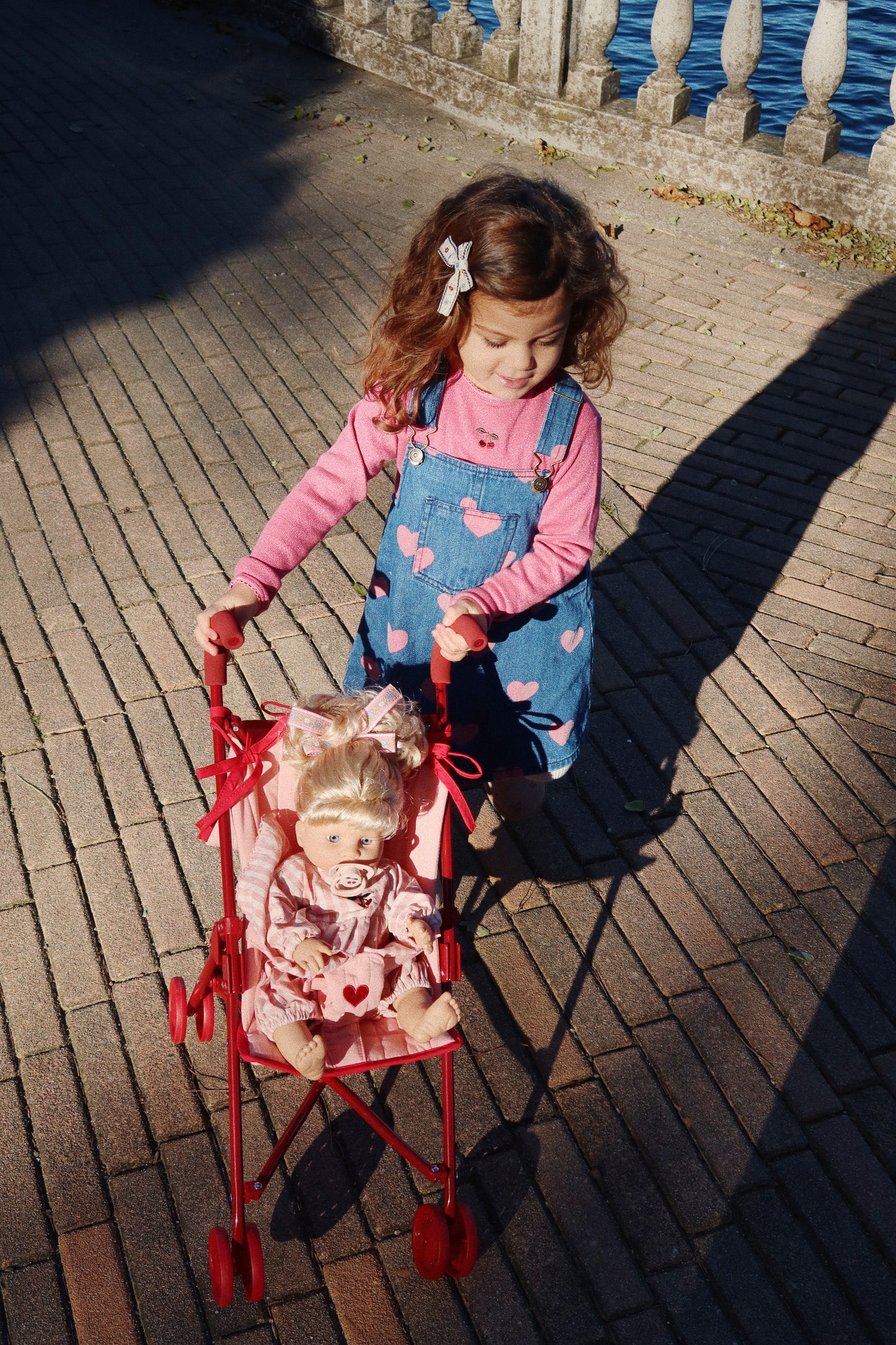 Konges Sløjd Poppenwagen/Doll Stroller/Buggy - Mellow Rose