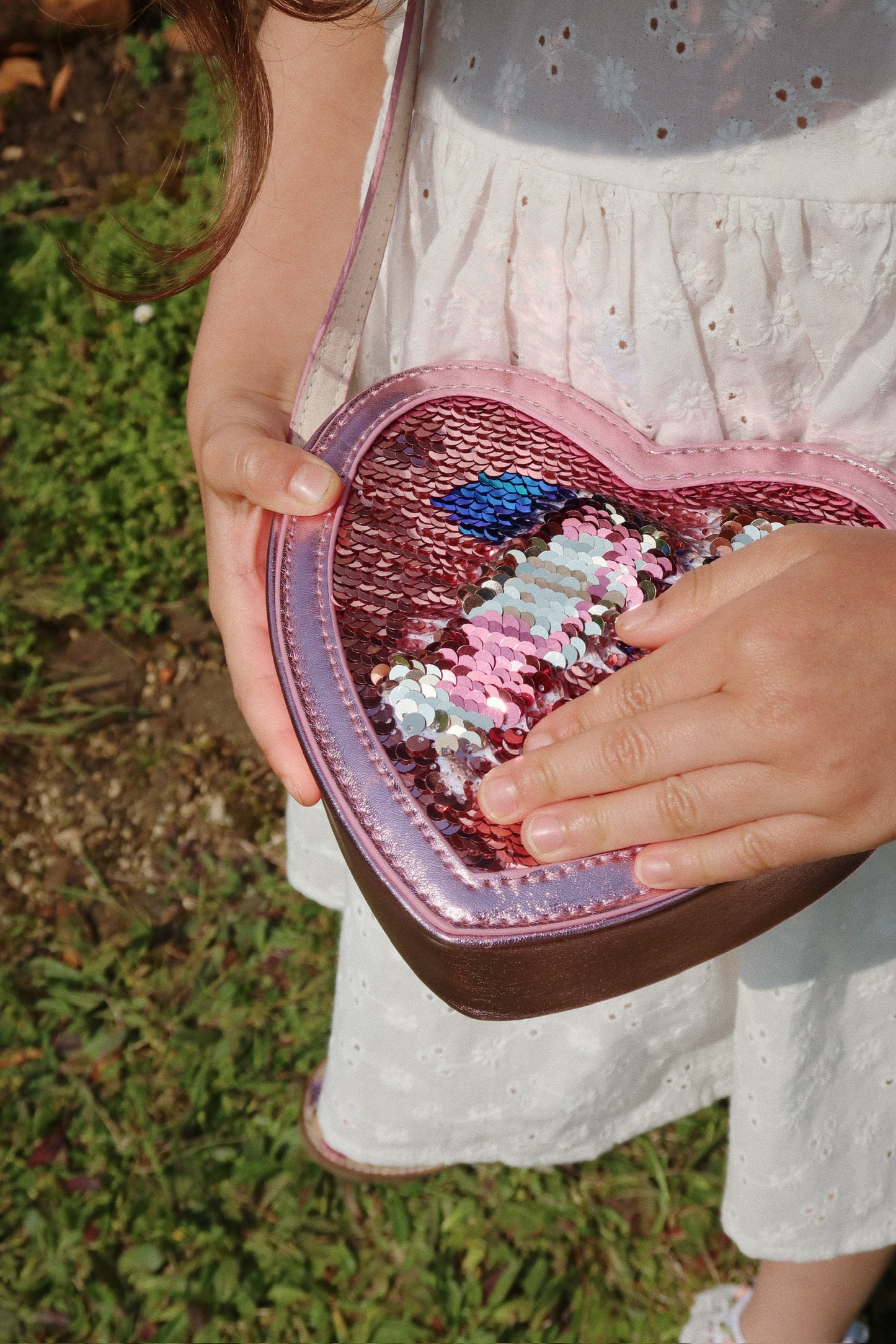 Konges Sløjd Tut Schoudertasje met glitter - Rose