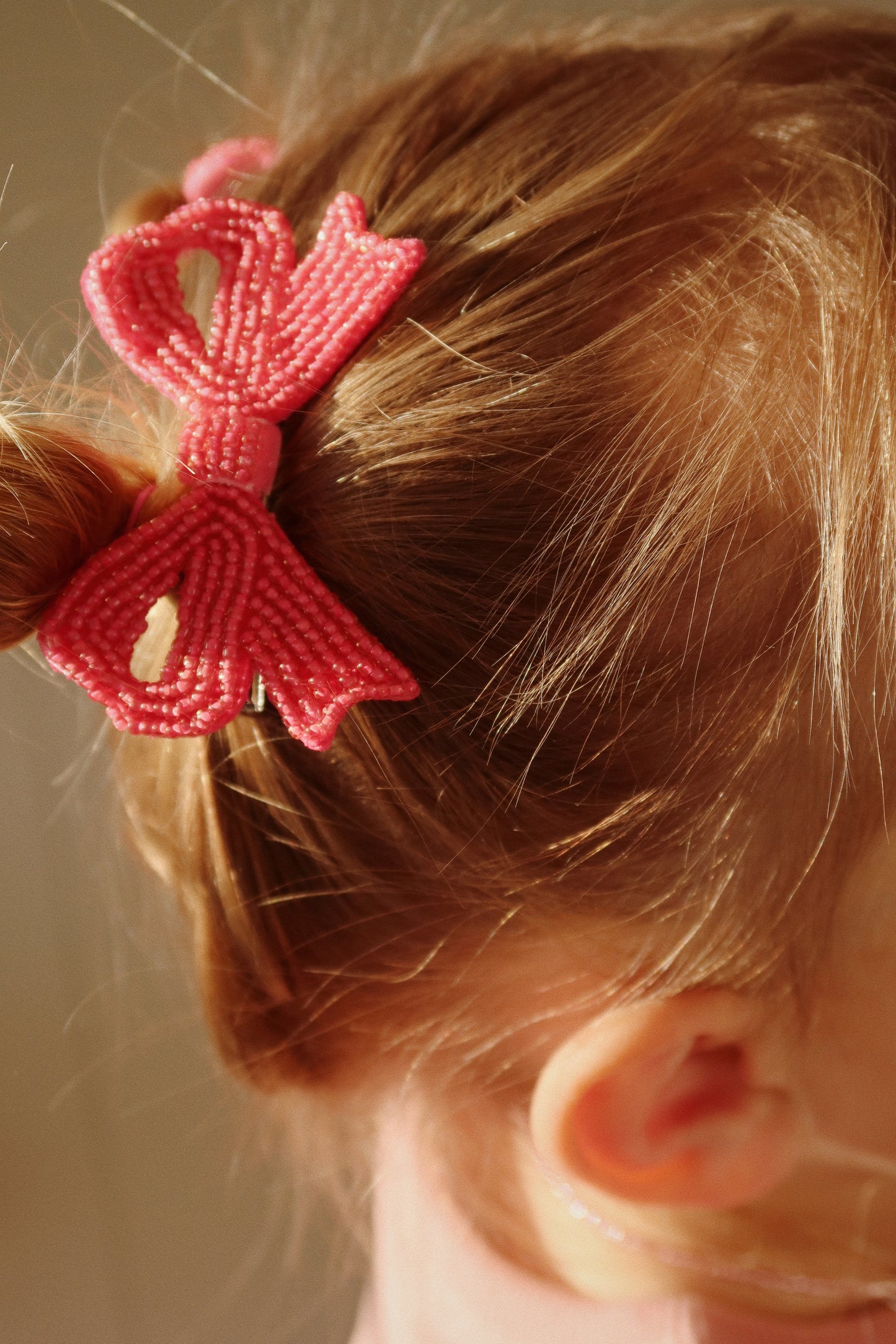 Konges Sløjd Pearly Bow Haarclips - Set van 2 stuks - Bubbelgum