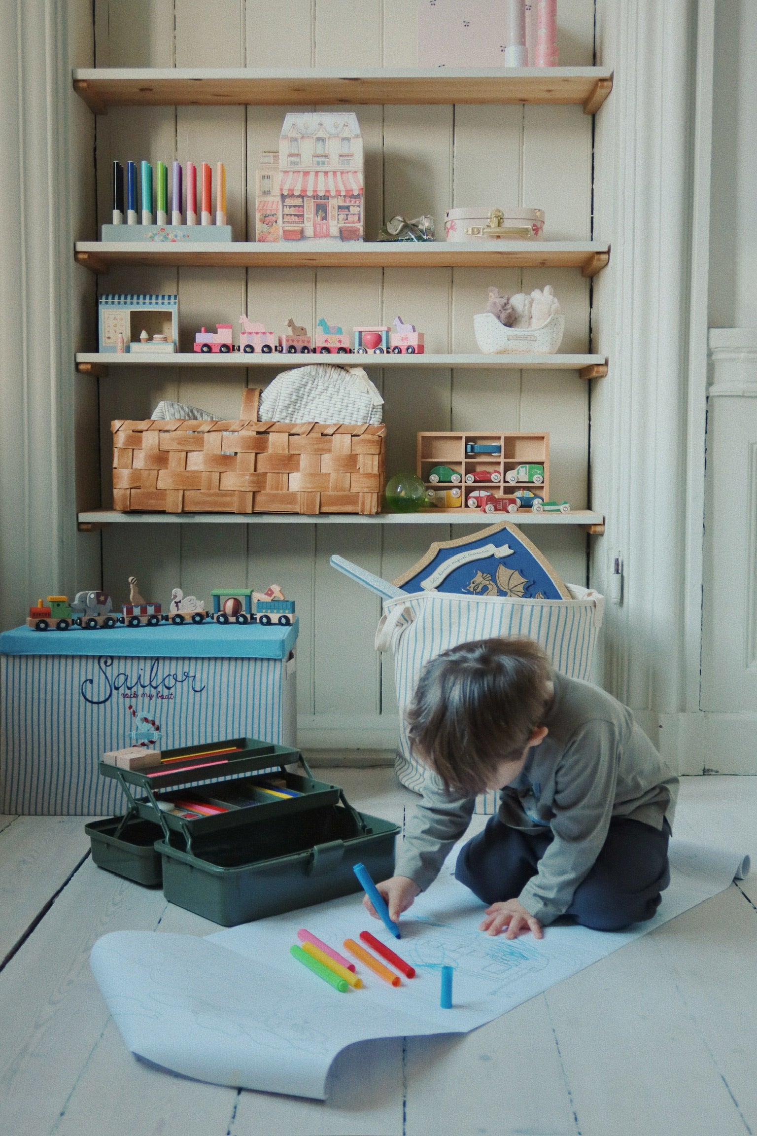 Konges Sløjd Creative Art Caddy - Creatieve Gereedschapskist - Olivine