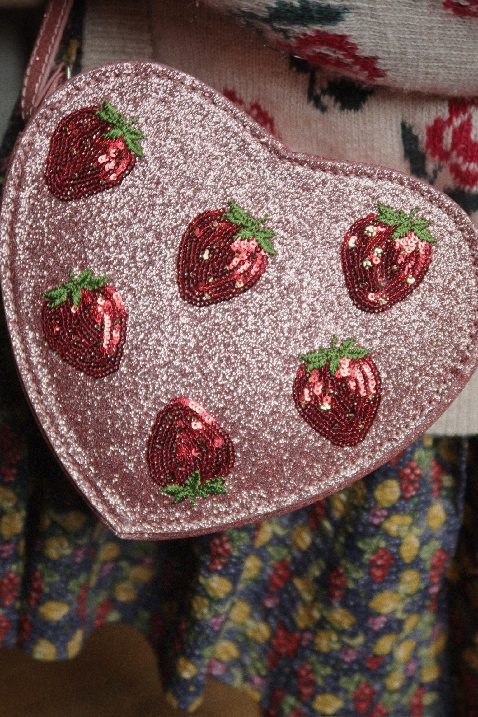 Konges Sløjd Tut Heart Sac bandoulière à paillettes - Sirocco