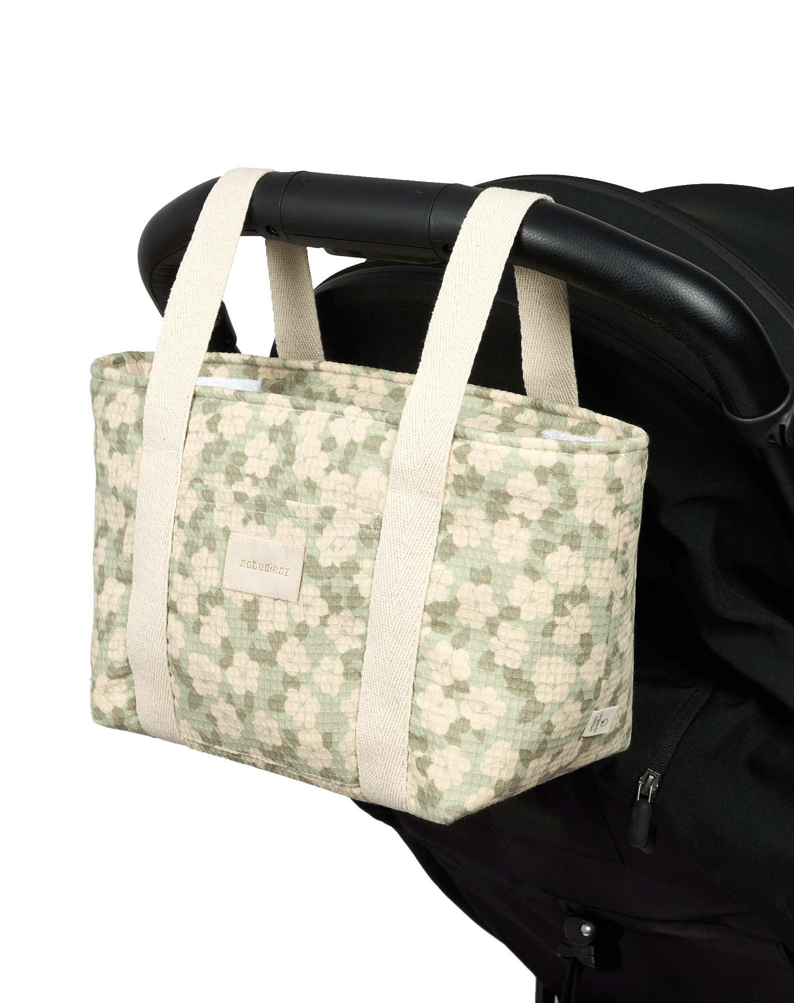 Nobodinoz Opera Waterproof Luiertas - 42x22x12cm - Green Sakura