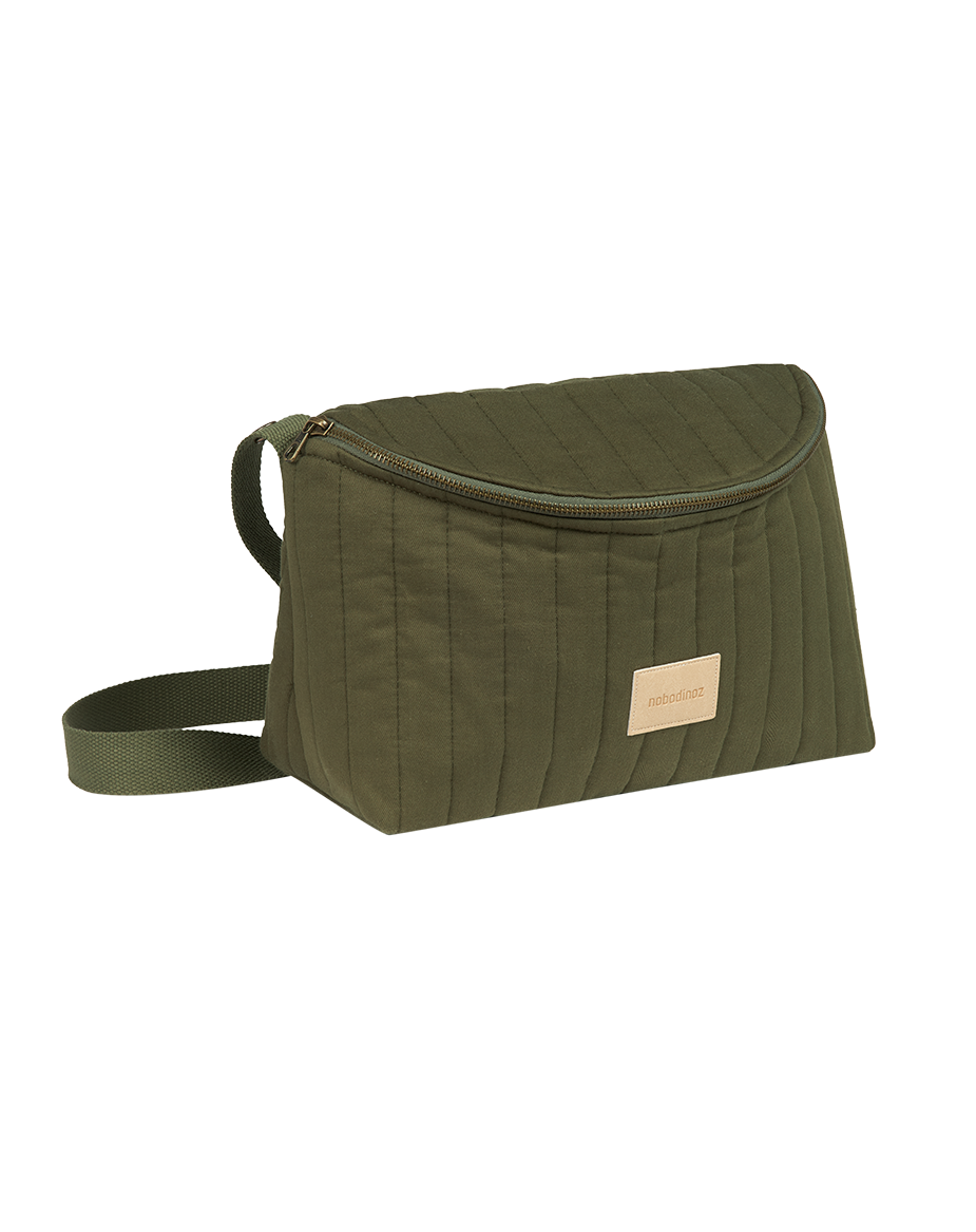 Nobodinoz Hyde Park waterproof diaper bag 32x20x14cm - London green