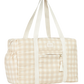 Nobodinoz Opera Luiertas waterproof 29x46x20cm - Ivory checks