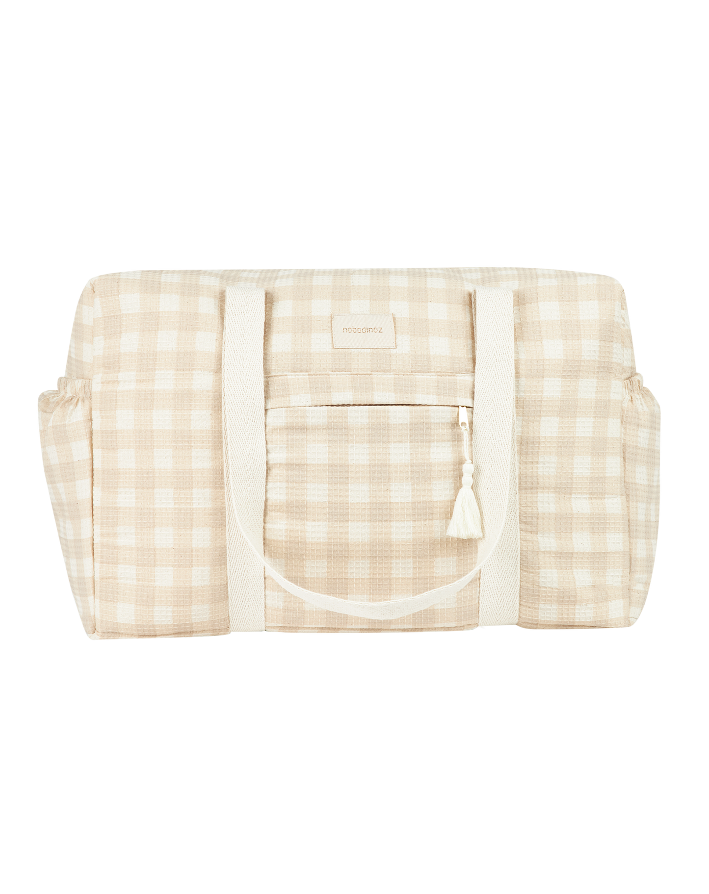 Nobodinoz Opera Luiertas waterproof 29x46x20cm - Ivory checks