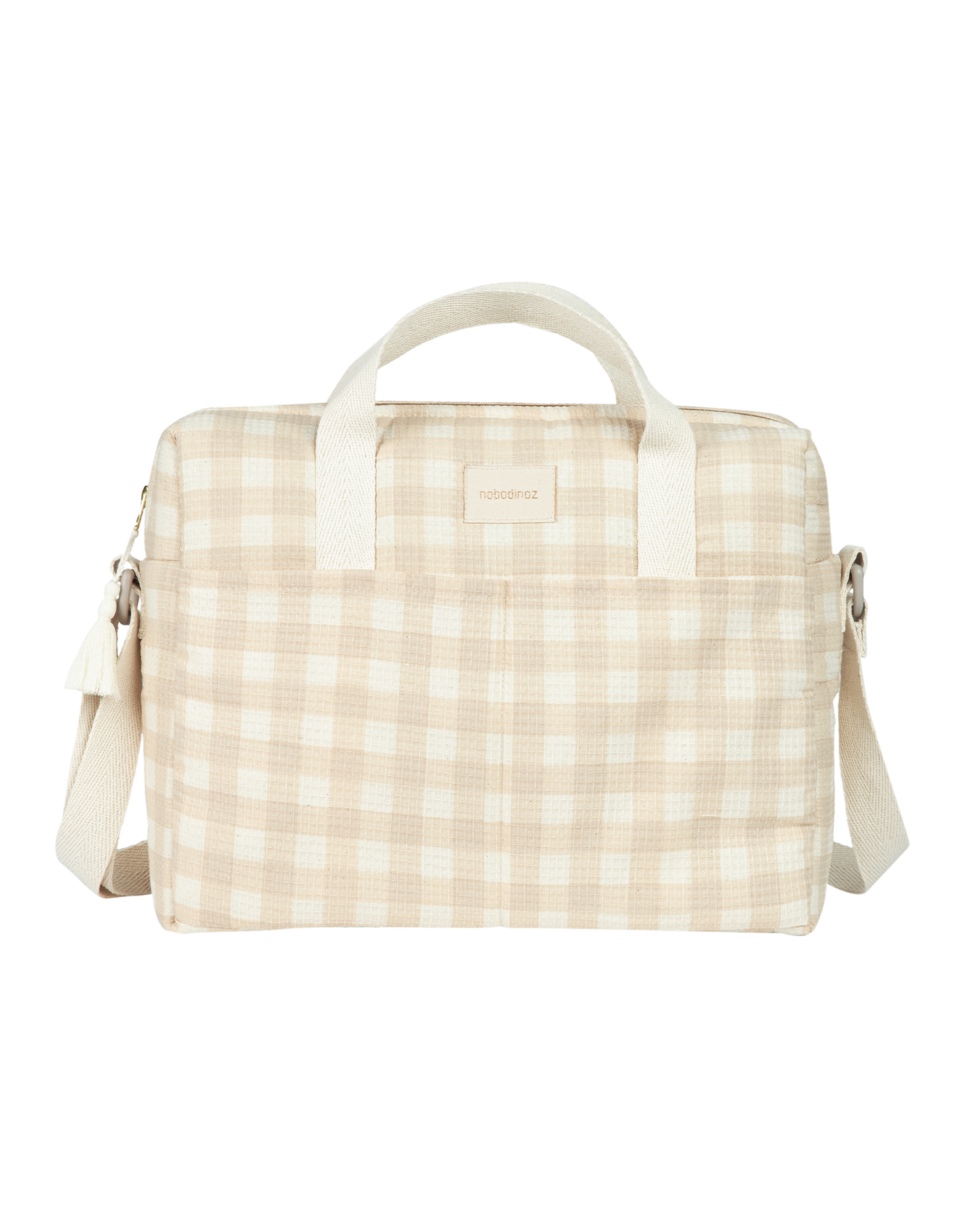 Nobodinoz Gala Luiertas waterproof 35x27x14cm - Ivory Checks