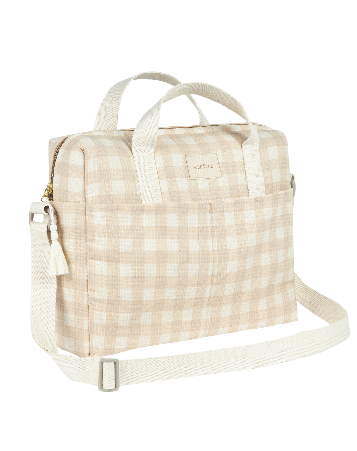 Nobodinoz Gala Luiertas waterproof 35x27x14cm - Ivory Checks