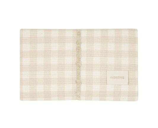 Nobodinoz Mozart Verschoningsmatje waterproof - Ivory Checks