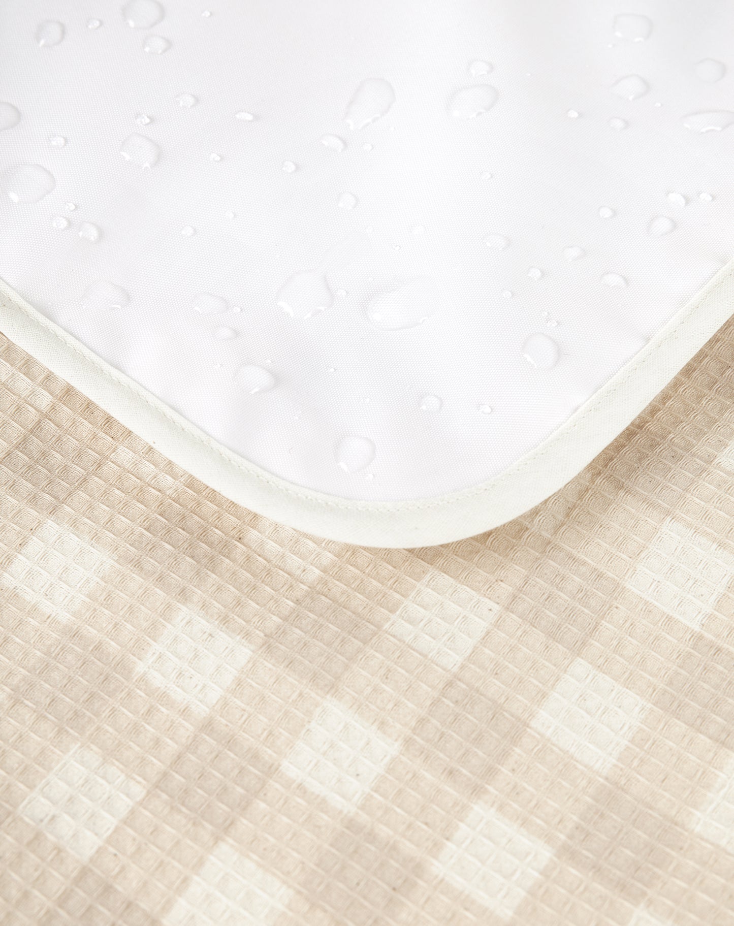 Nobodinoz Mozart Verschoningsmatje waterproof - Ivory Checks