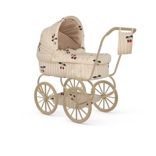 Konges Sløjd Minnie Poppenwagen/Doll Pram - Opvouwbaar - Ma Grande Cerise Glitter