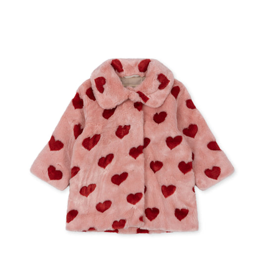 Konges Sløjd Fuzzie Coat/Jas met ronde kraag - Coeur Mellow