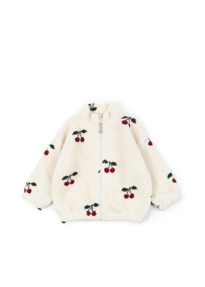 Konges Sløjd Jody Teddy Jacket/Jas met fleece - Cherry