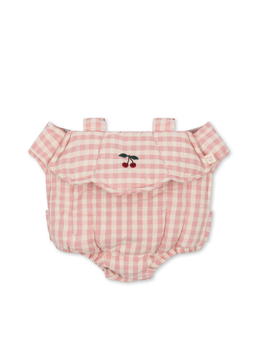 Konges Sløjd Doll Carrier/Poppendrager - Powder Pink Check