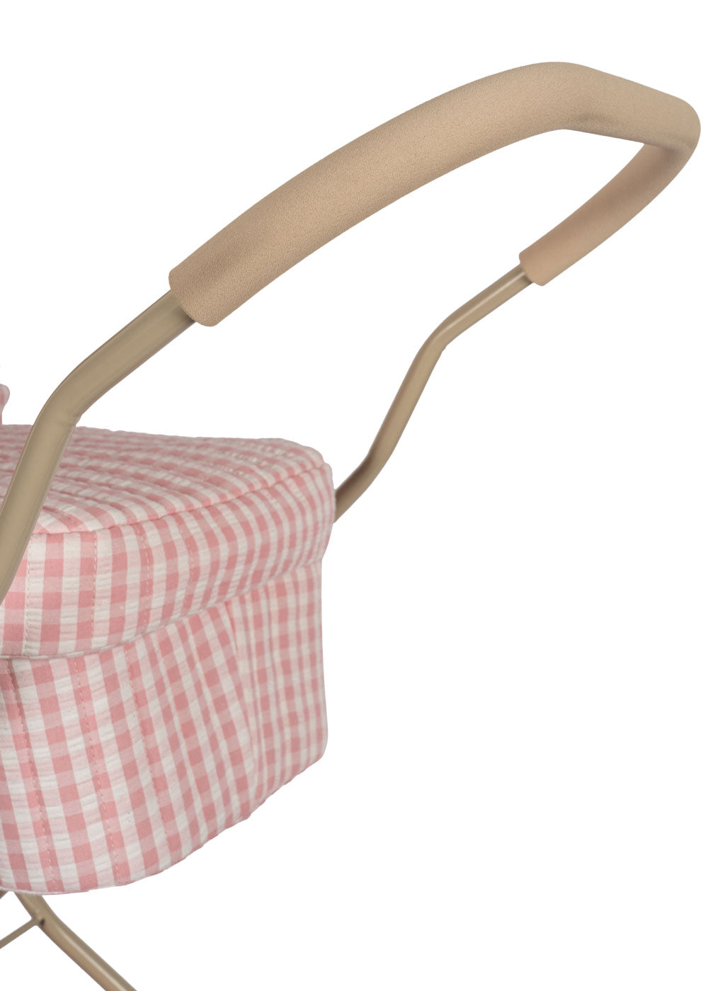 Konges Sløjd Poppenwagen/Doll Pram Vintage - Opvouwbaar - Powder Pink Check