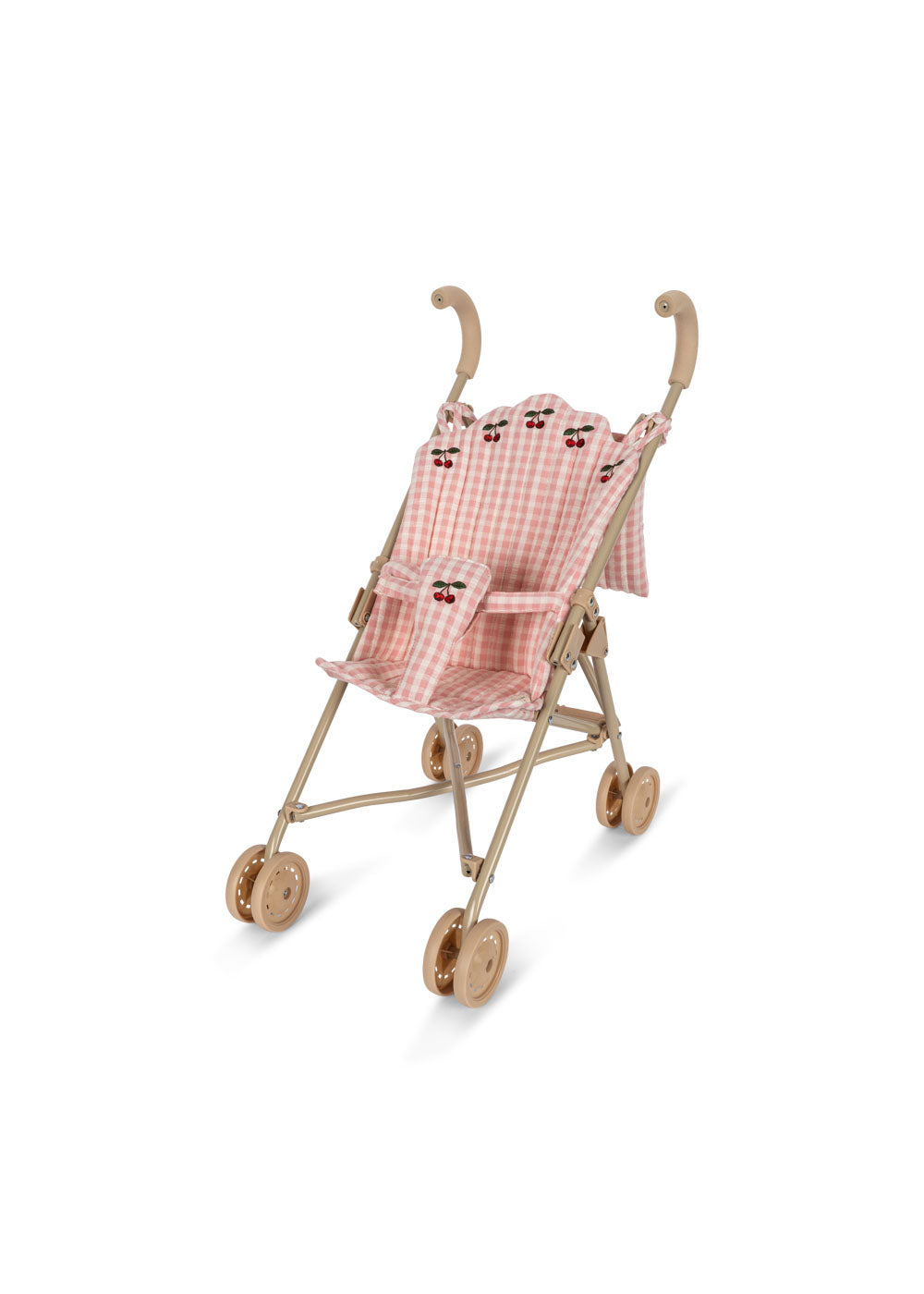 Konges Sløjd Poppenwagen/Doll Stroller/Buggy - Powder Pink Check