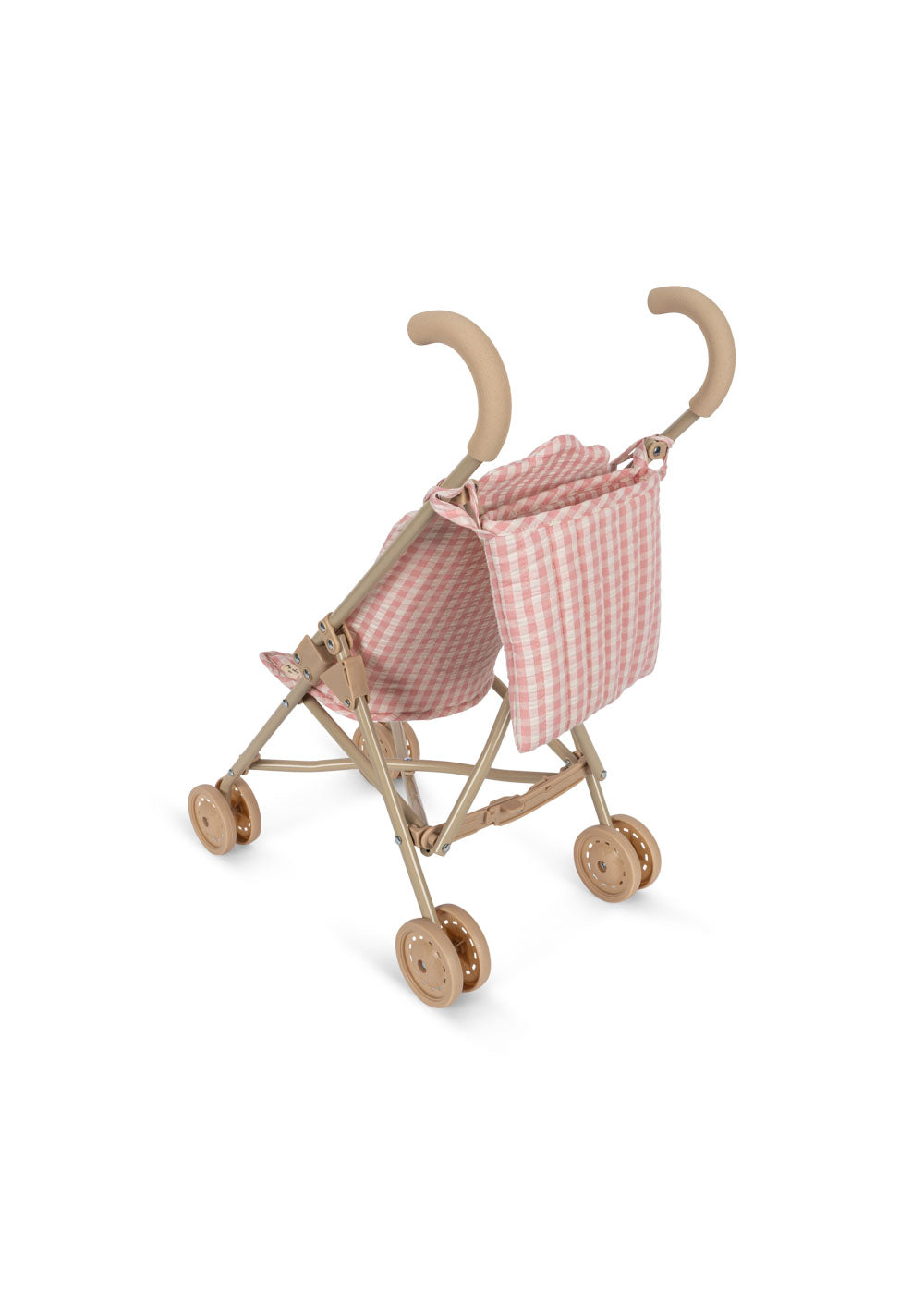 Konges Sløjd Poppenwagen/Doll Stroller/Buggy - Powder Pink Check