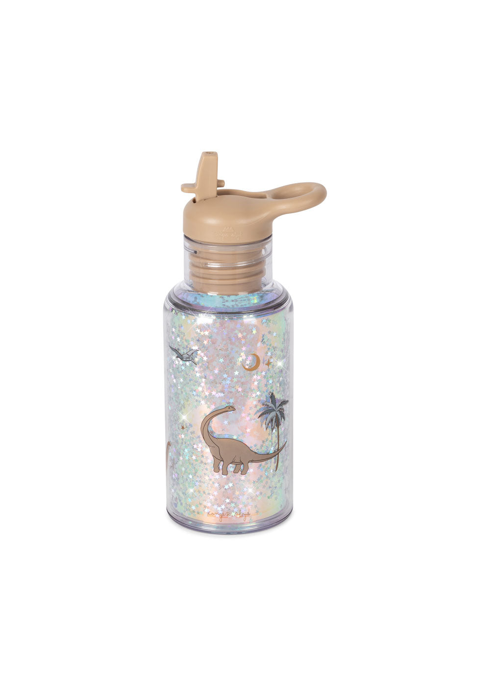 Konges Sløjd Glitter Thermo Drinkfles 420ml - Dino