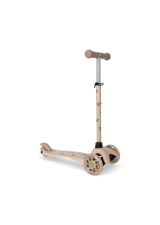 Konges Sløjd Balance bike with bell and wicker basket - Cherry