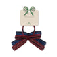 Konges Sløjd Velvet Bow Elastieken - Set van 2 stuks - Red/Navy