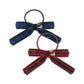 Konges Sløjd Velvet Bow Elastieken - Set van 2 stuks - Red/Navy