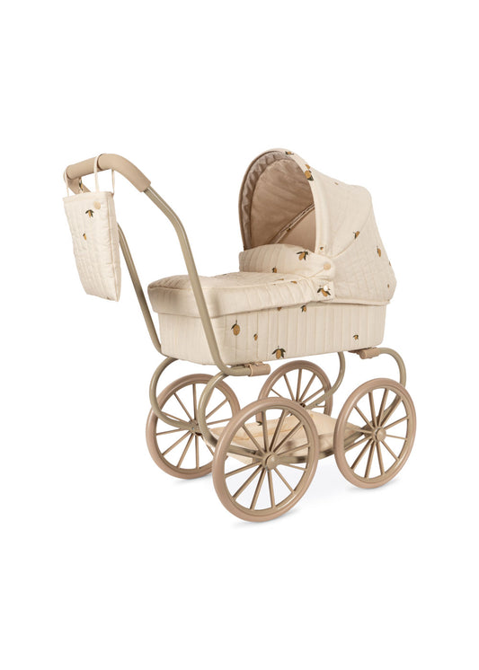 Konges Sløjd Minnie Poppenwagen/Doll Pram - Opvouwbaar - Lemon