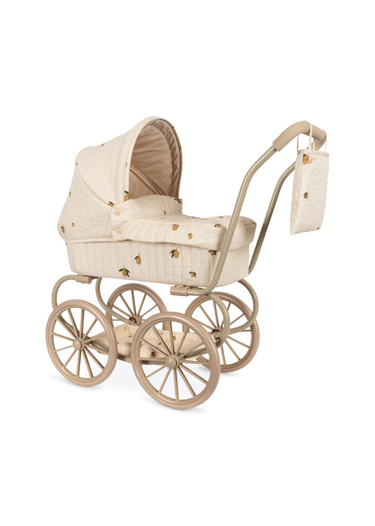 Konges Sløjd Minnie Poppenwagen/Doll Pram - Opvouwbaar - Lemon