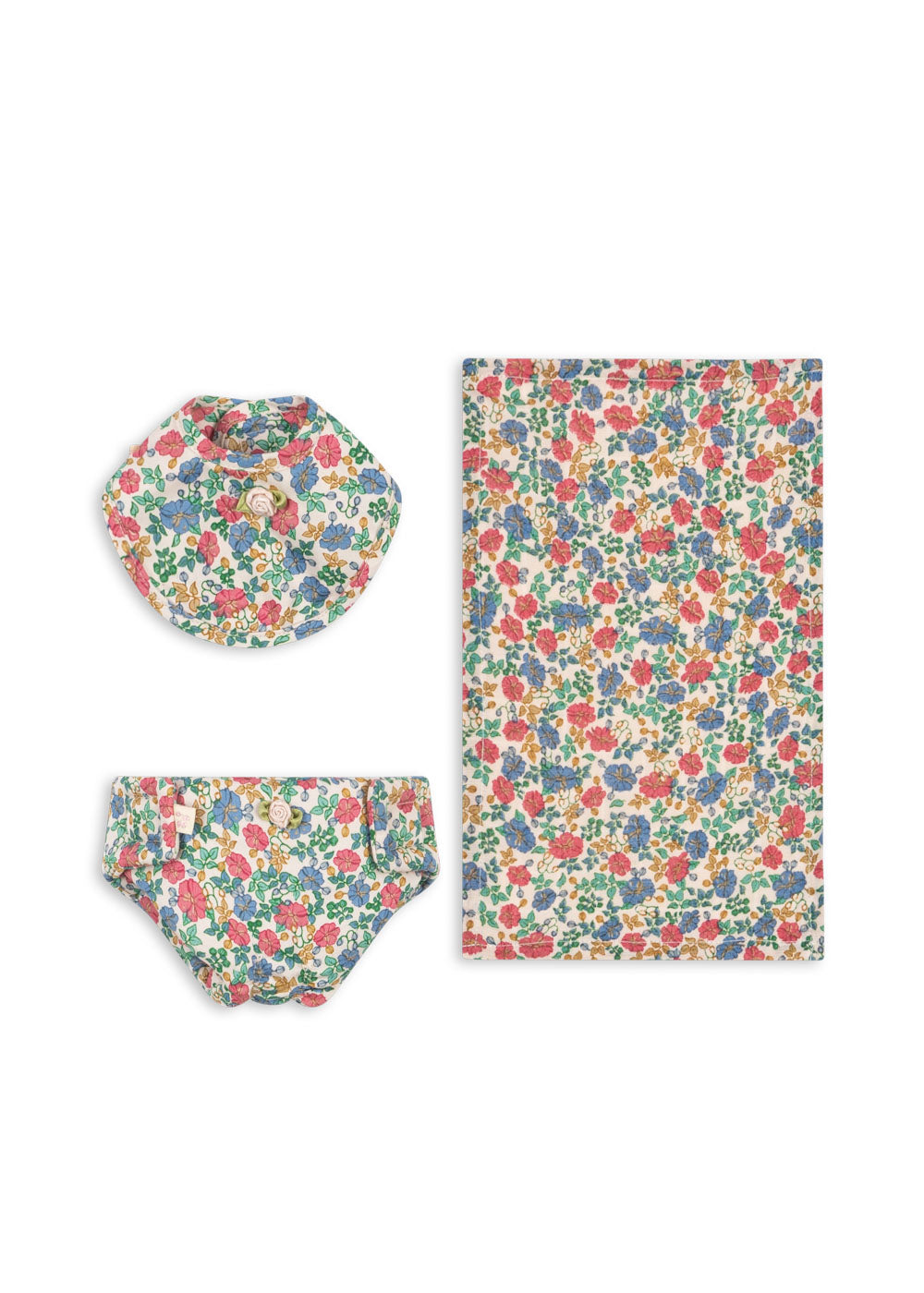 Konges Sløjd Poppen Speelgoed - Slabbetje/Luier/Doek - Katoen - Nursery Set - Fiola