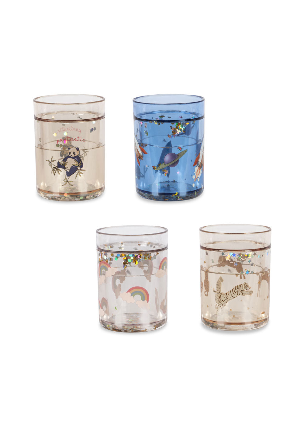 Konges Sløjd 4 Cup de paillettes de paquet - 4 pièces - Multi