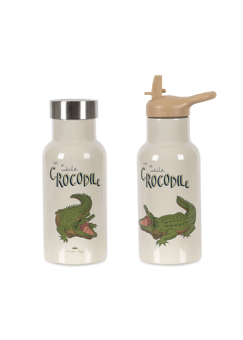 Konges Sløjd Thermo Drinking Bottle - ø7xh21cm - Crocodile