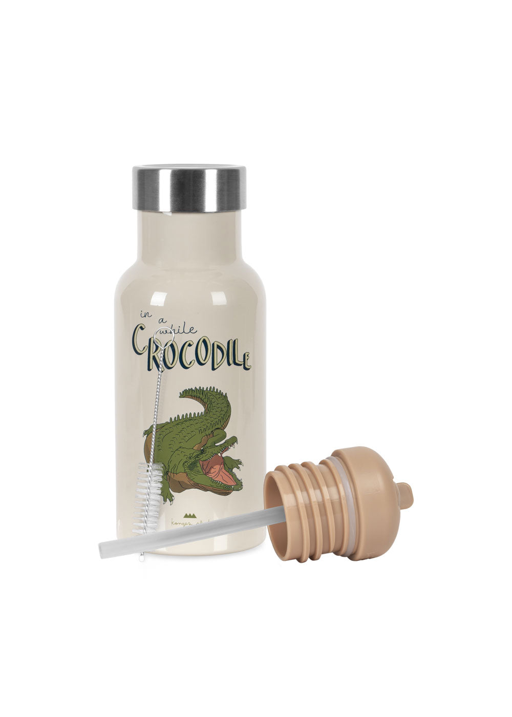 Konges Sløjd Thermo Drinking Bottle - ø7xh21cm - Crocodile