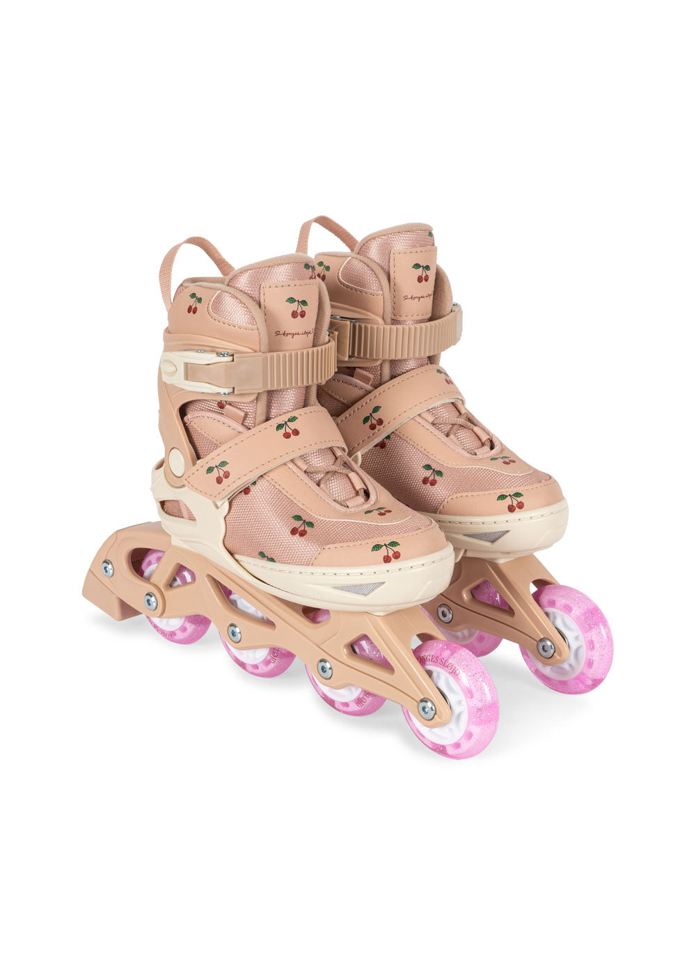 Konges Sløjd Light Up Roller Skates with illuminated wheels - Cherry Blush