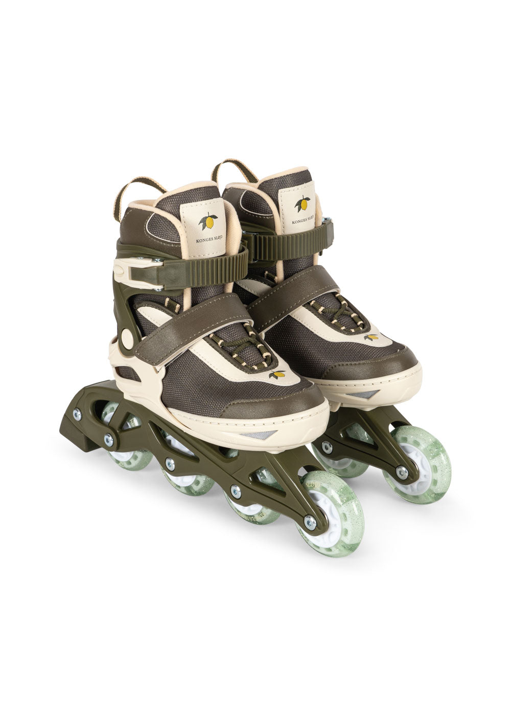 Konges Sløjd Light Up Roller Skates with illuminated wheels - Cherry Blush