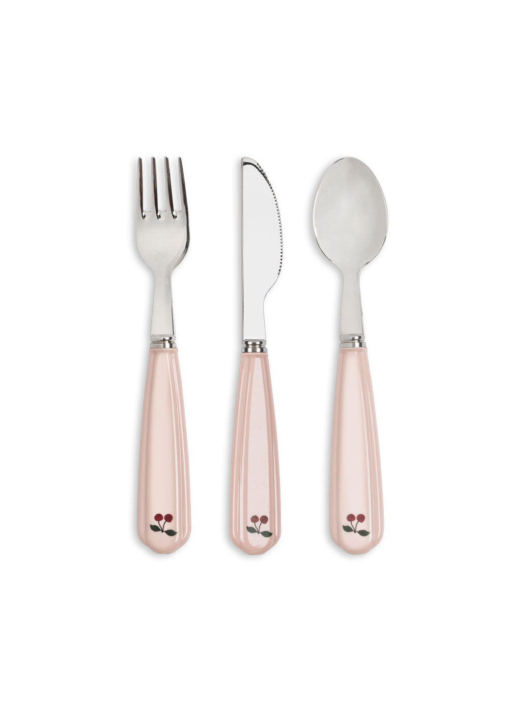 Konges Sløjd Glitter Cure set - Fork, knife and spoon - Sparkling Sangria