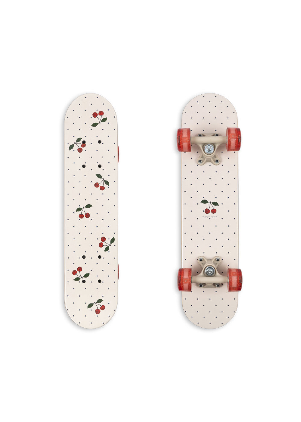 Konges Sløjd Skateboard met verlichte wielen - 38x29x36 - Navy Dots