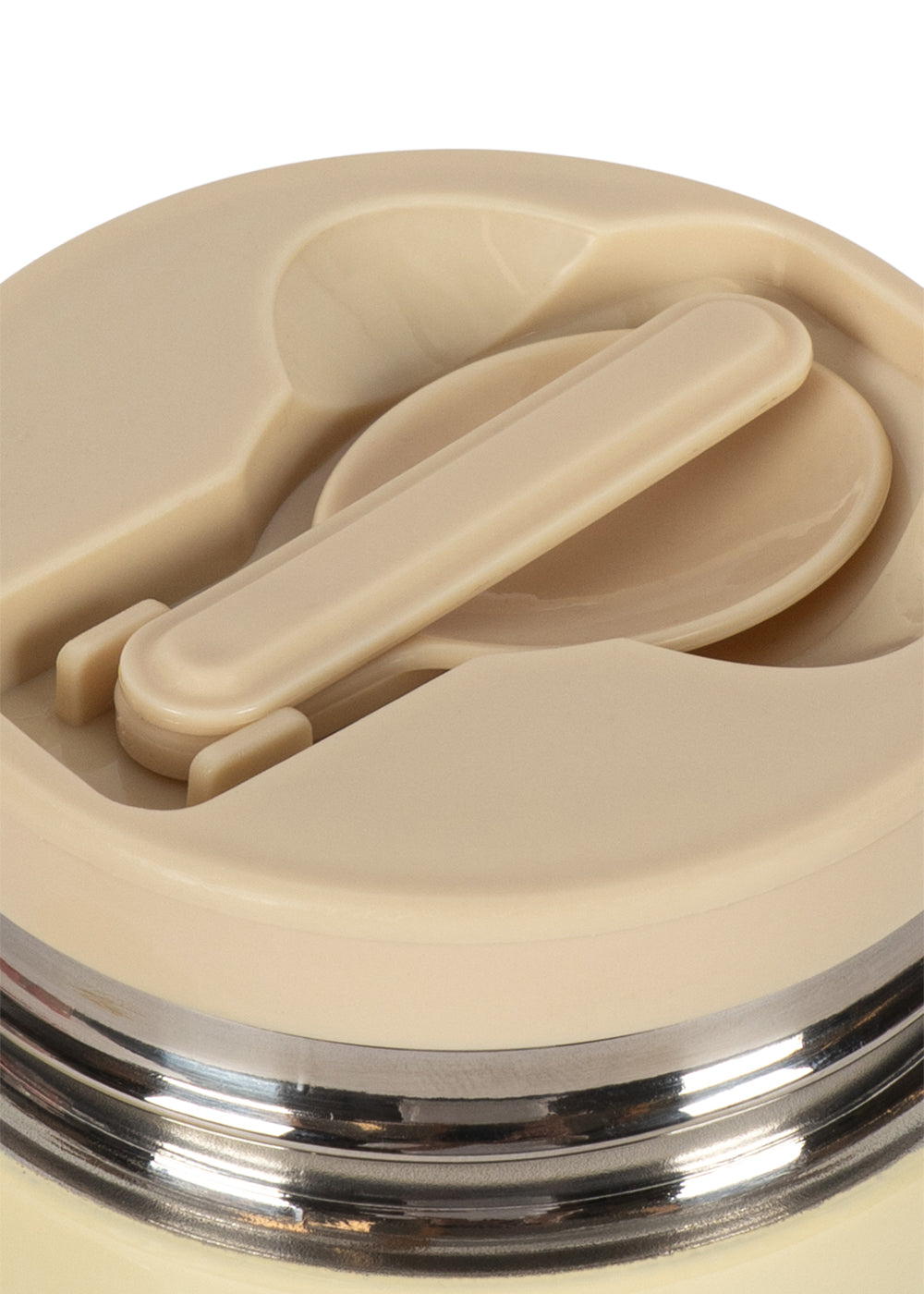 Citron-Vorratsdose für Lebensmittel – 400 ml – Ø15 x H8 cm – Beige