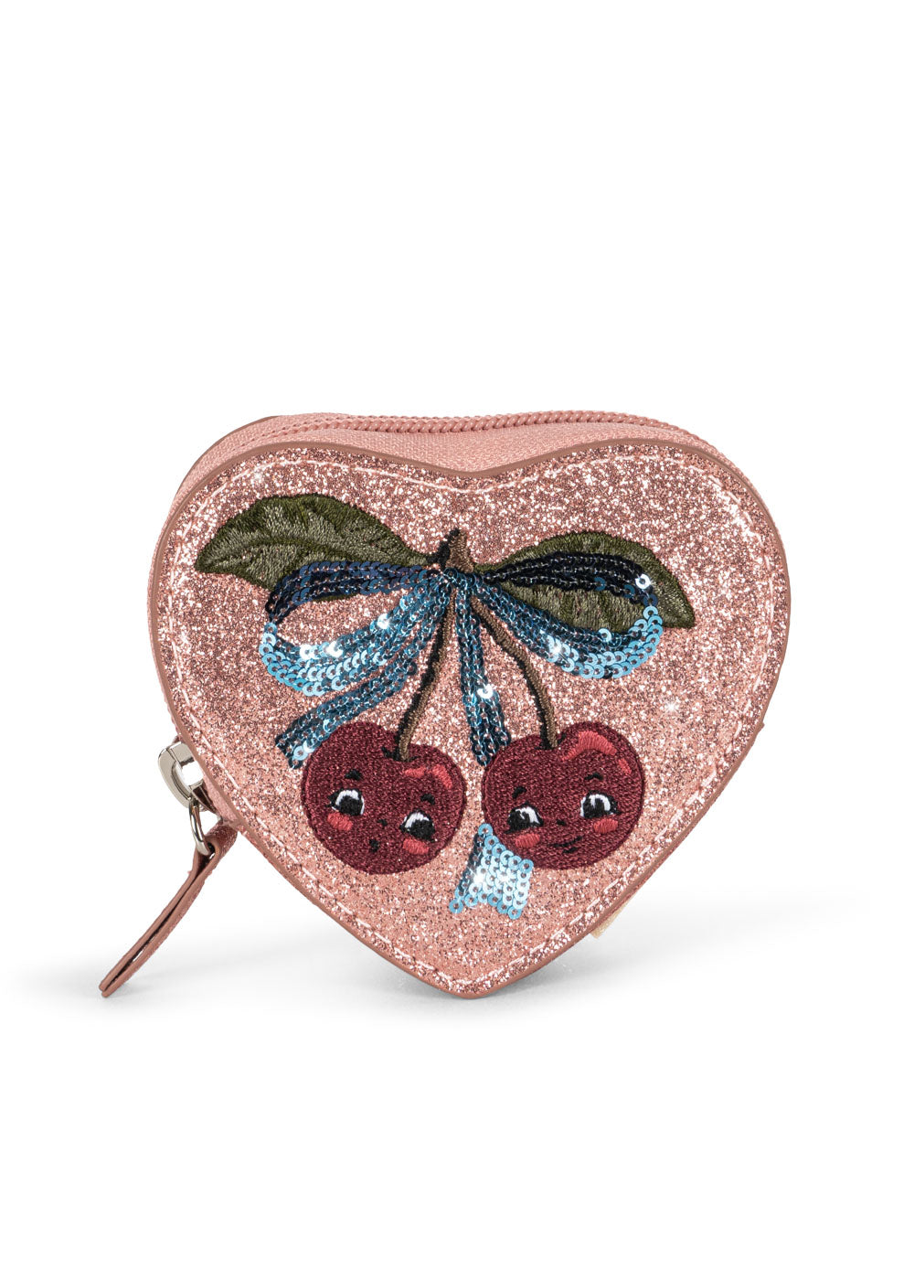 Konges Sløjd Tut Cherry Portemonnaie mit Glitzer – Mellow Rose