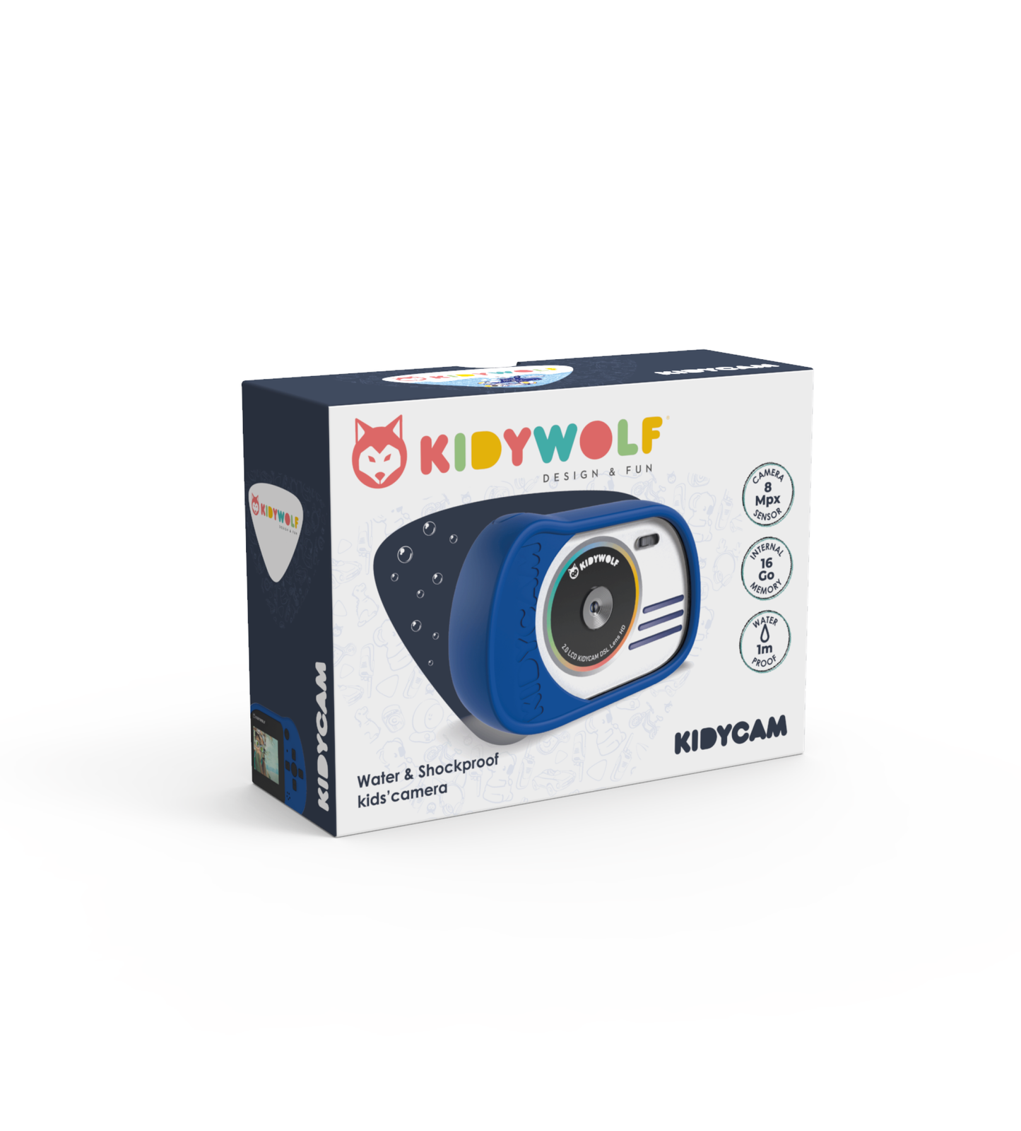 Kidywolf Digitale kindercamera - Blauw