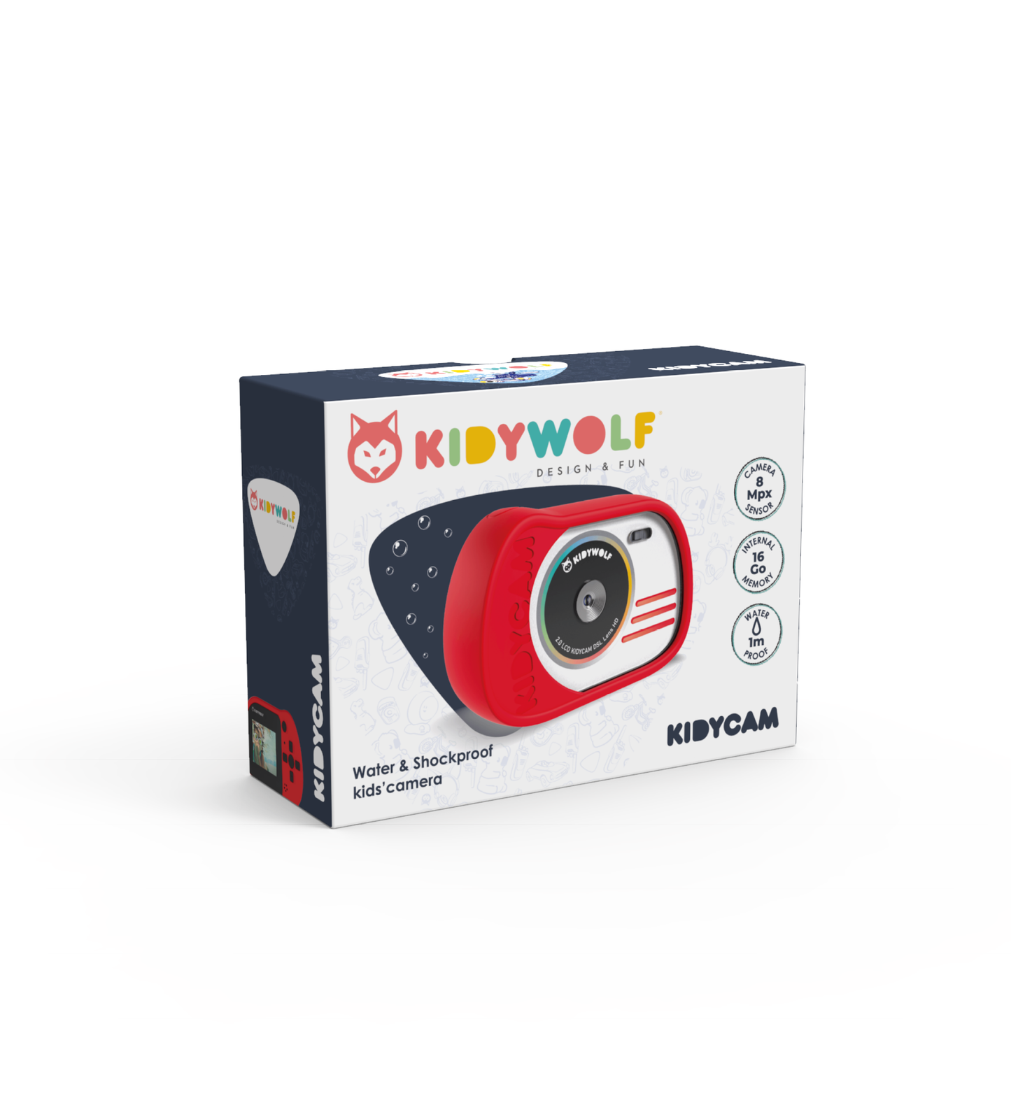 Kidywolf Appareil photo numérique pour enfants - Rose